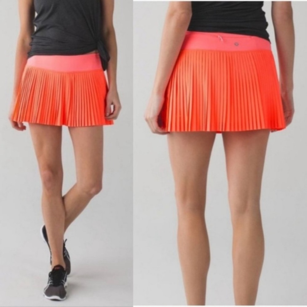 Pleat to street tennis skirt